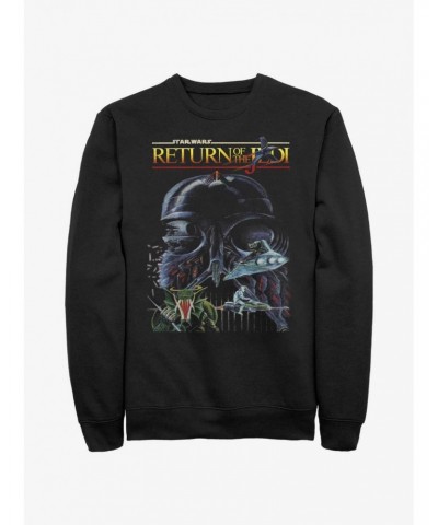 Star Wars Return of the Jedi 40th Anniversary Concept Cover Art Sweatshirt $13.28 Sweatshirts